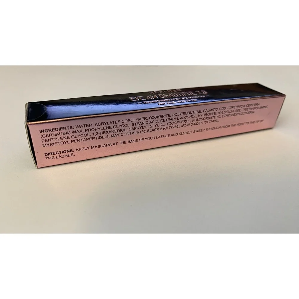 RealHer Eye Am Beautiful 2.0 Transforming Peptide Mascara Black 8ml New